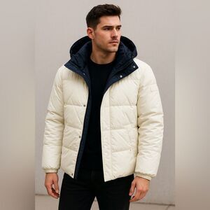 Tommy Hilfiger Reversible Puffer Jacket unisex size S ( oversized)